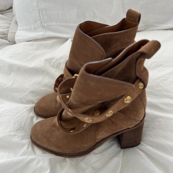 See by Chloe Janis Tan Heeled Boots - Picture 3 of 5